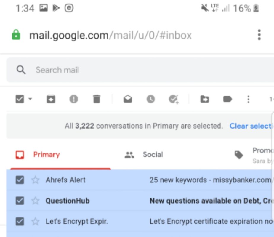 How to delete gmail emails in bulk on android Gadgetroyale