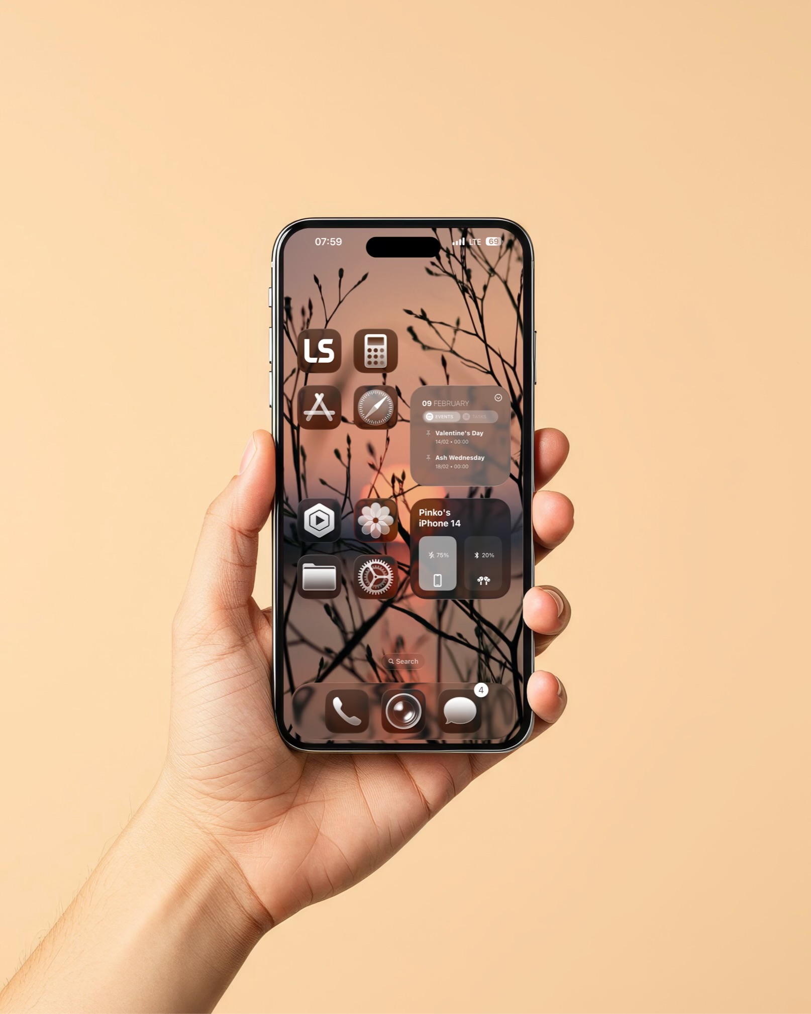 Iphone homescreen setup