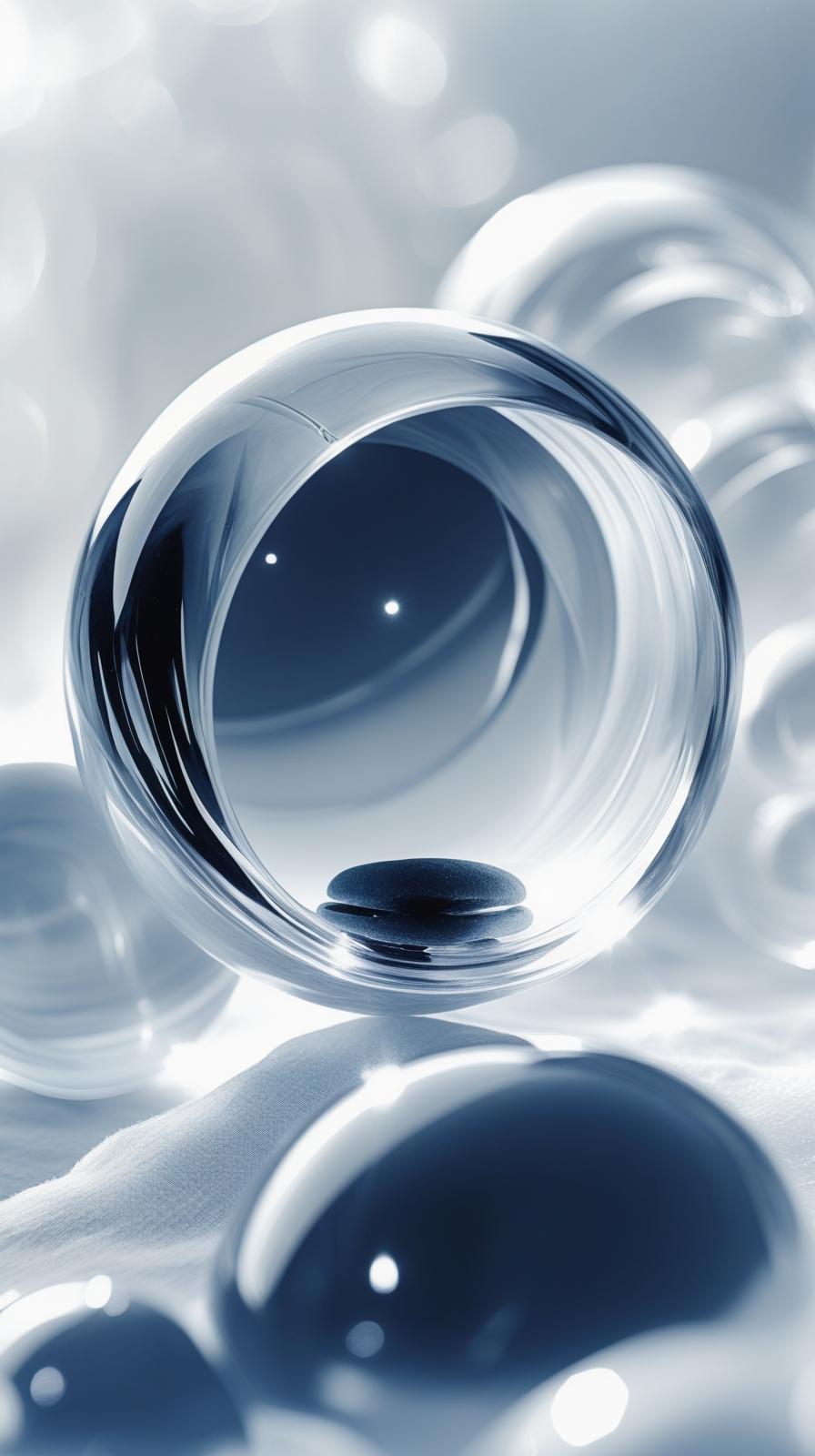 Bubble glass wallpaper