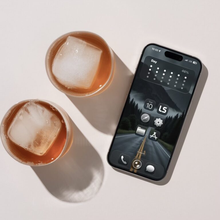 Free iPhone wallpaper homescreen setup