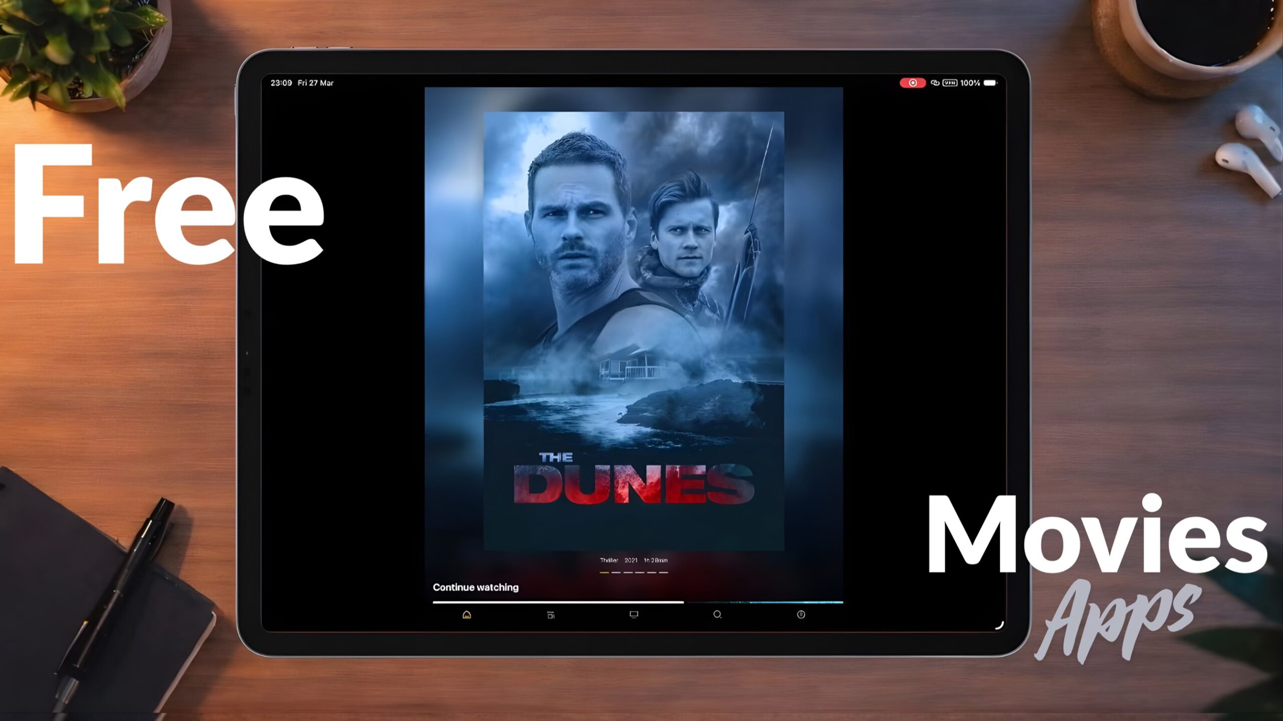Free apps to watch movies and TV shows on iphone and iPad